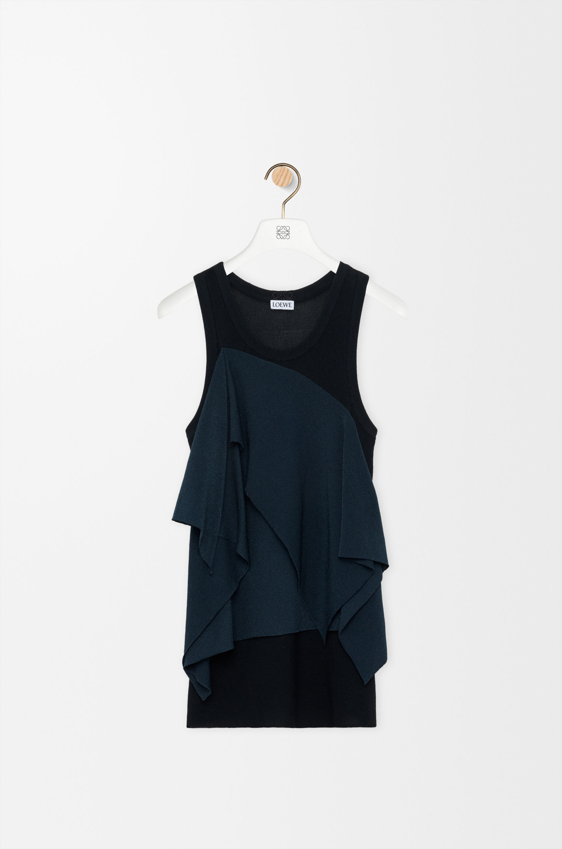 LOEWE Top in viscose blend Navy/Black
