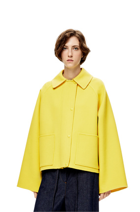 LOEWE Short jacket in wool and cashmere Yellow plp_rd