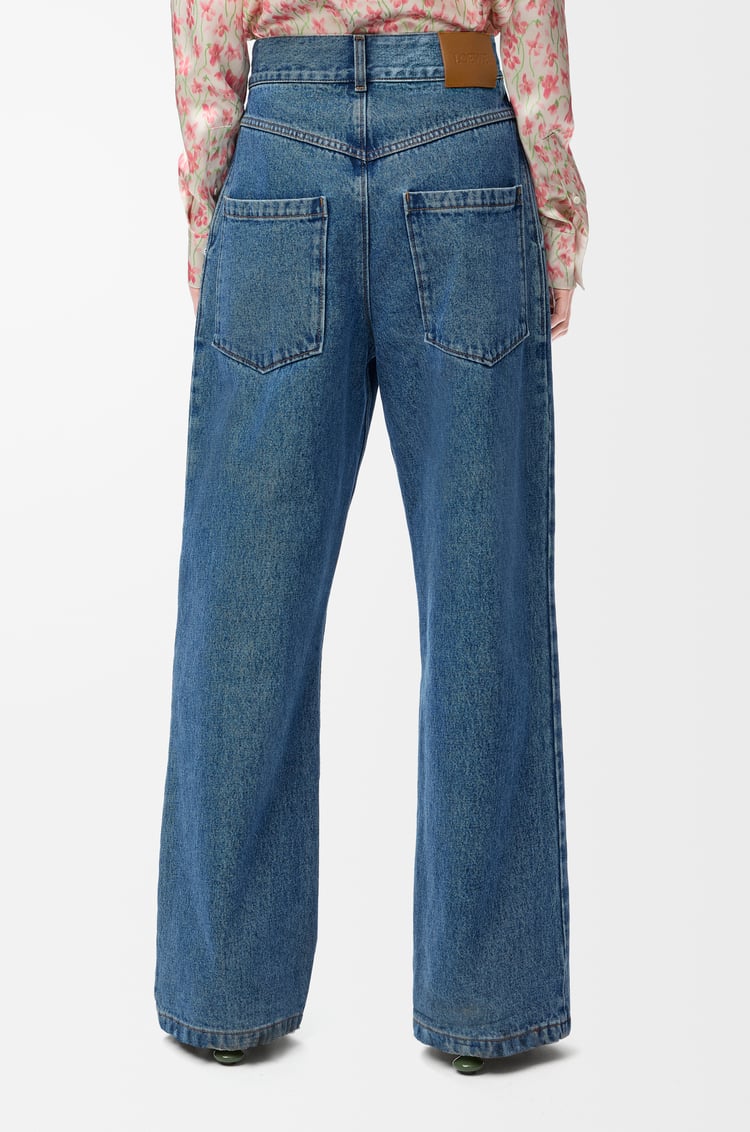 LOEWE Anagram baggy jeans in denim Jeans Blue