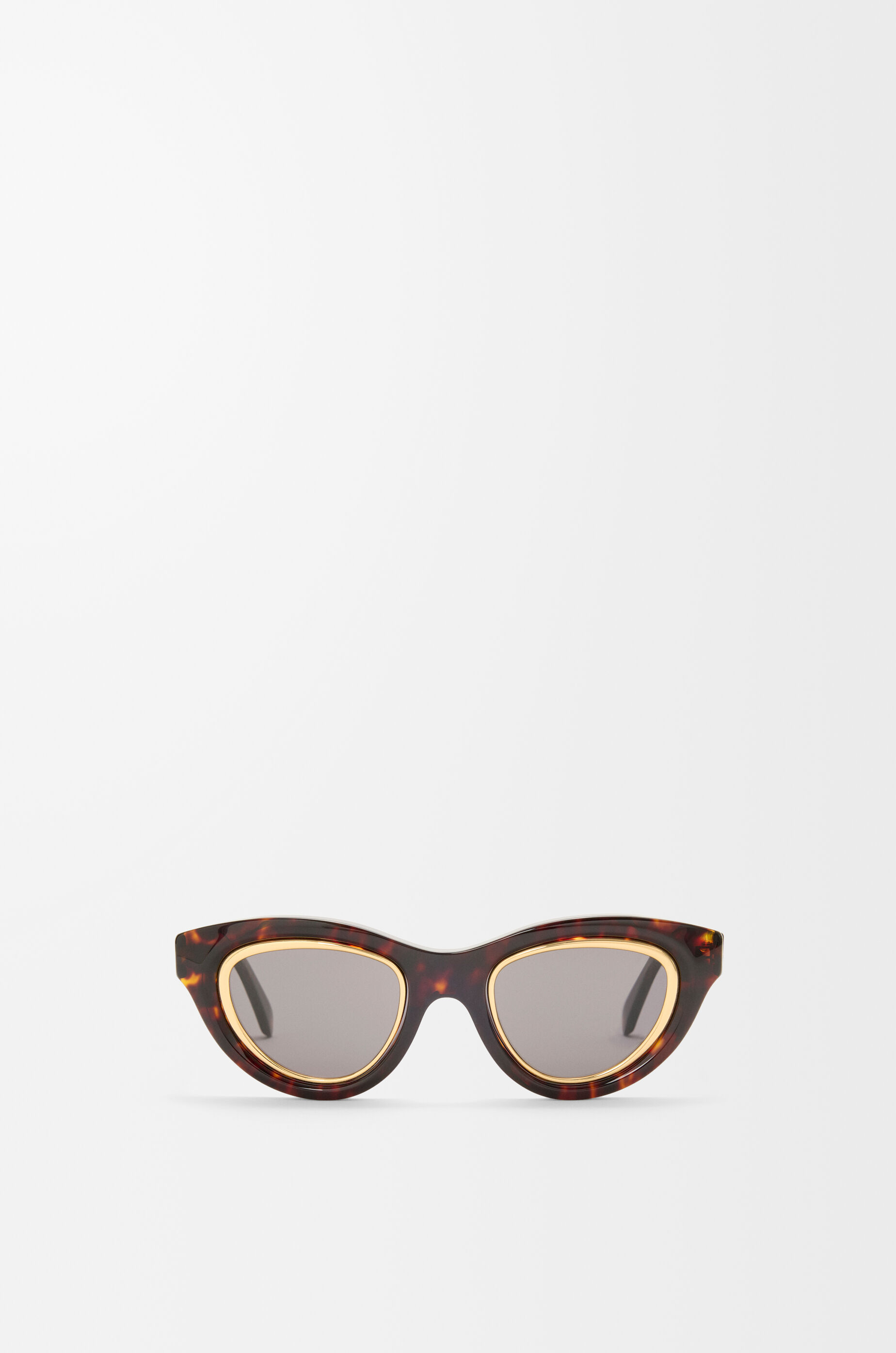 LOEWE キャットアイ　サングラス　ブラウン　ロエベ ミニ アナグラム キャッツアイ サングラス ブラウン - LOEWE