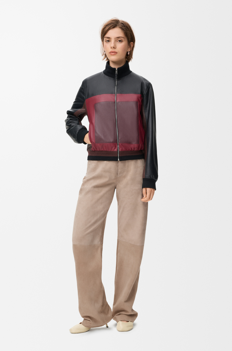 LOEWE Trousers in suede goatskin Dark Beige