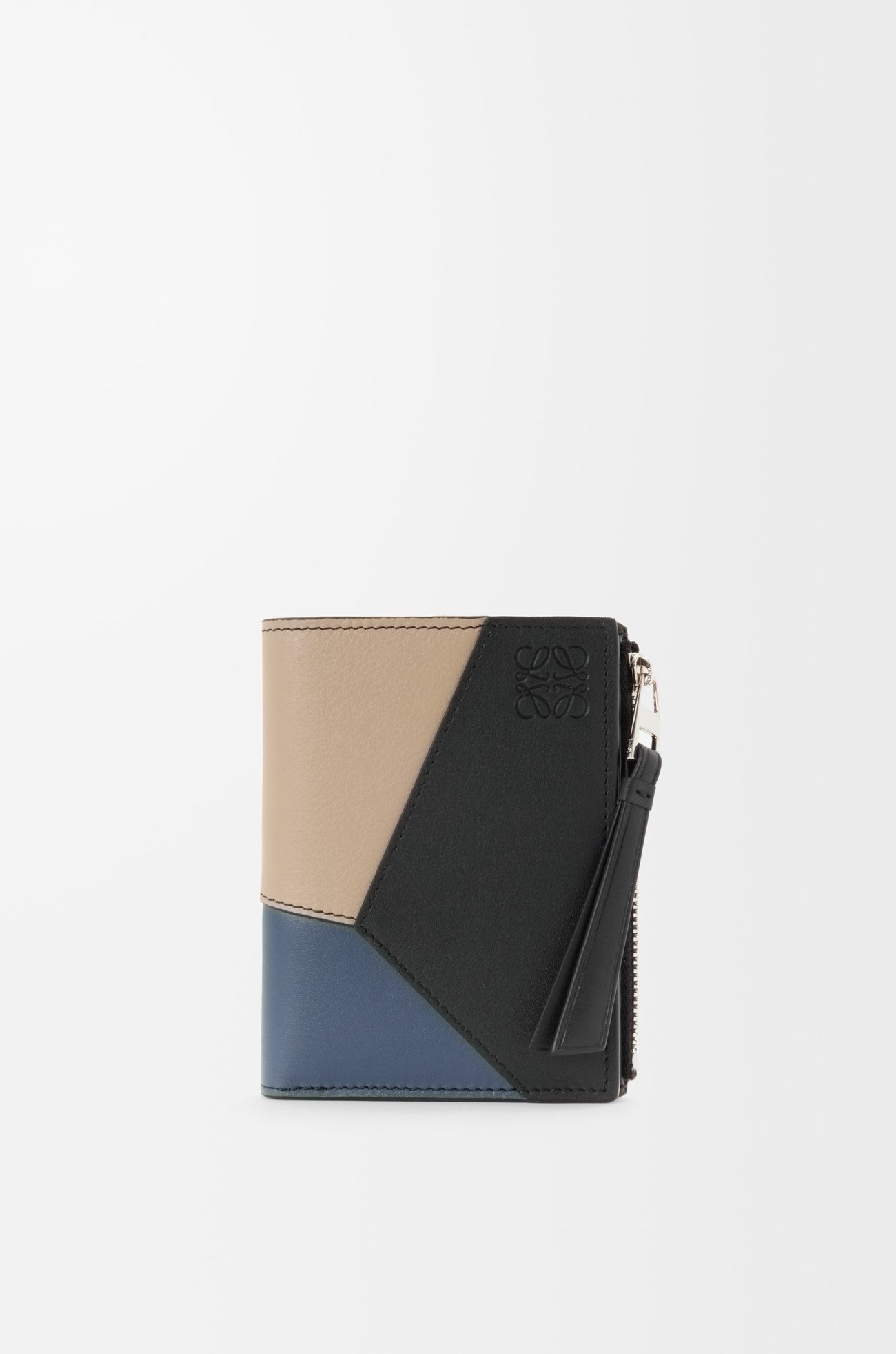 LOEWE パズル スリム コンパクトウォレット（クラシックカーフ） インディゴダイ/コルダ