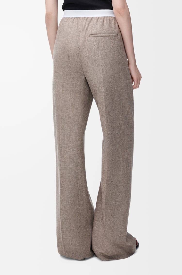 LOEWE Trousers in wool and cashmere Beige