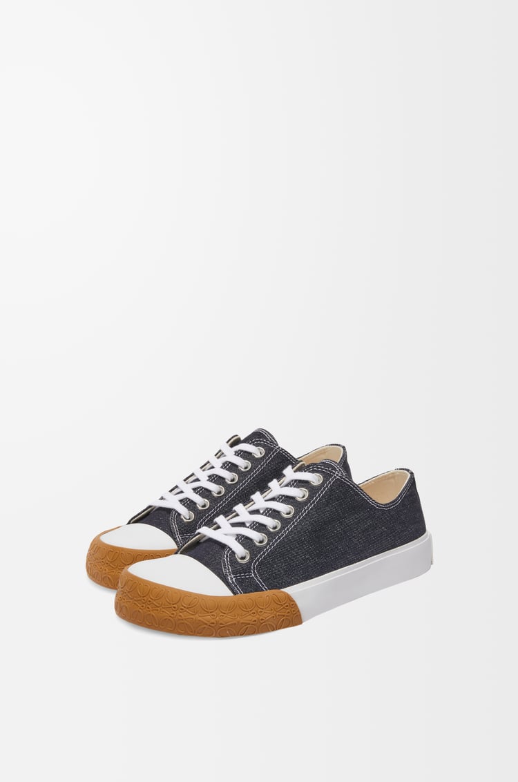 LOEWE Bloc sneaker in denim Raw Denim