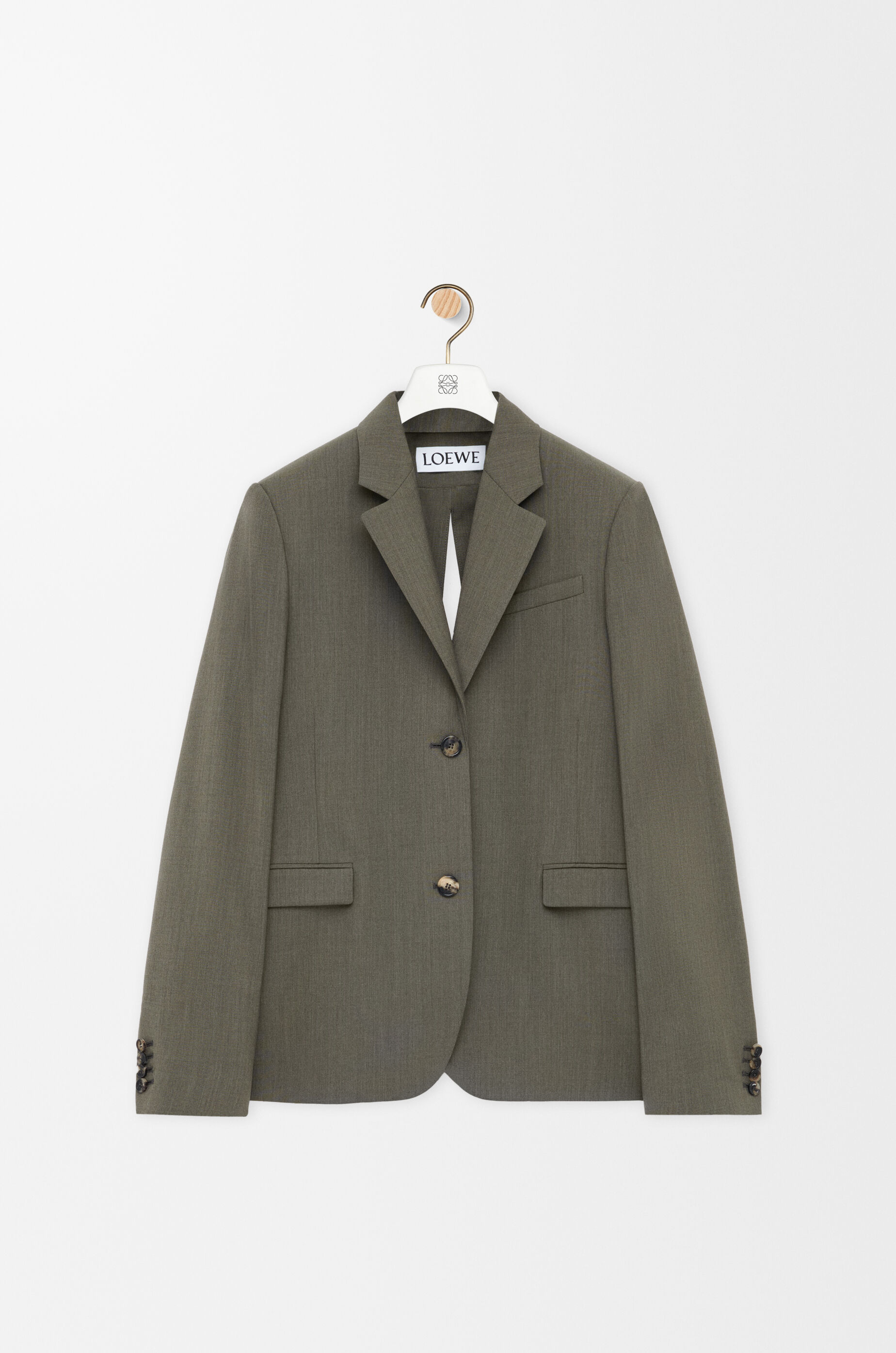 テーラード ジャケット（ウール） グリーン - LOEWE