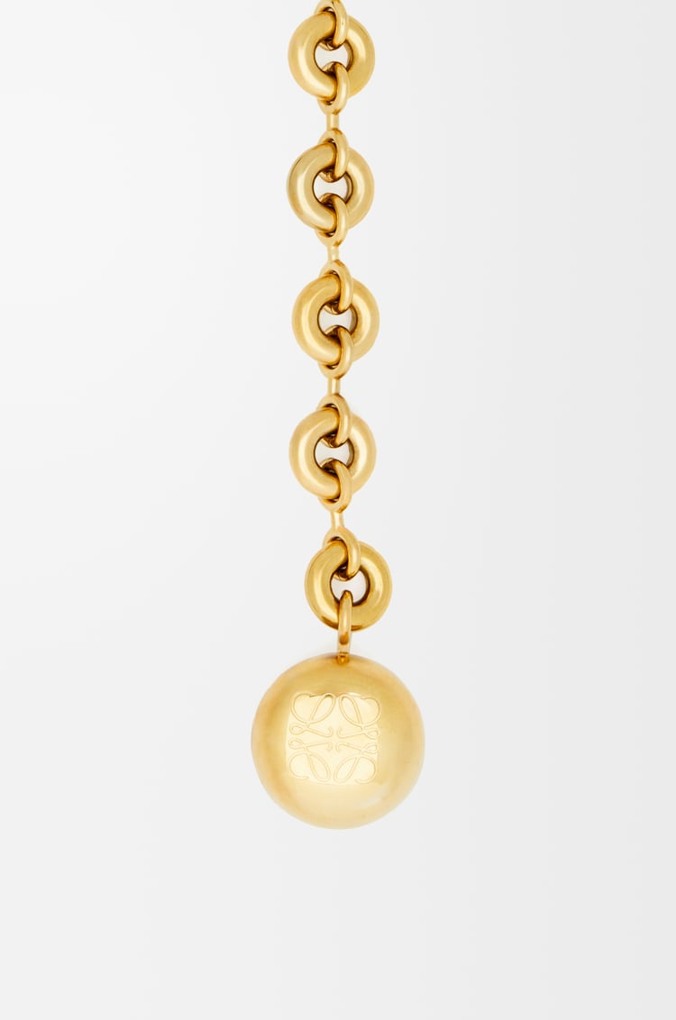 LOEWE Donut chain belt in brass Gold