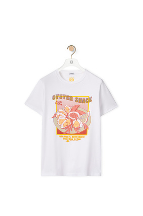 LOEWE Oyster print T-shirt in cotton White