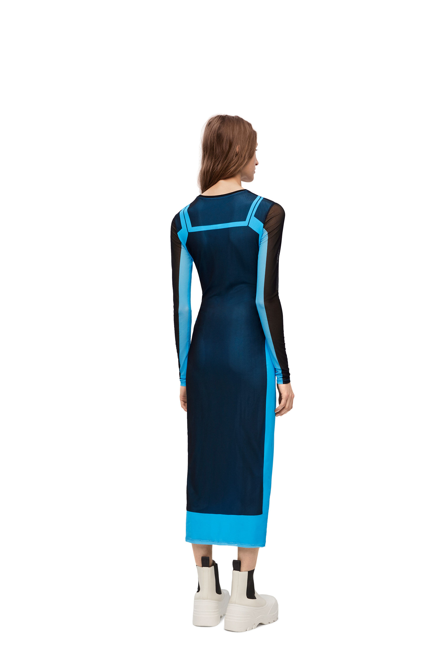 Malunse Tube Dress Optical Snow