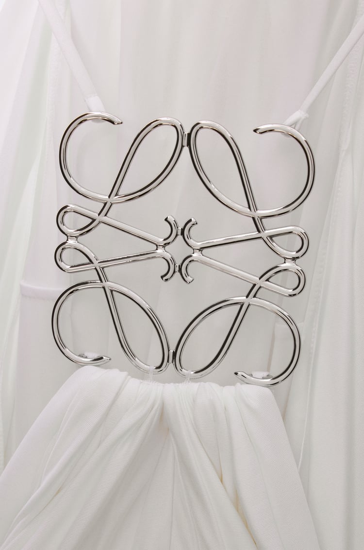 LOEWE Draped dress in silk White