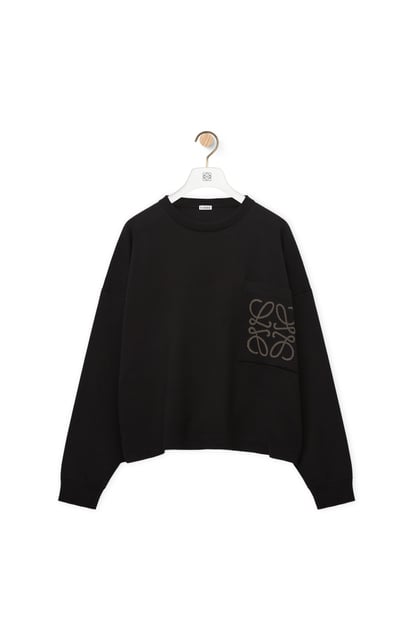 LOEWE セーター（コットン&レーヨン） ブラック plp_rd