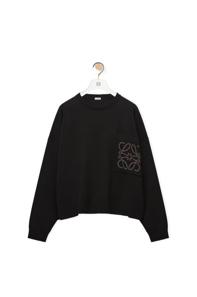 LOEWE Sweater in cotton blend Black