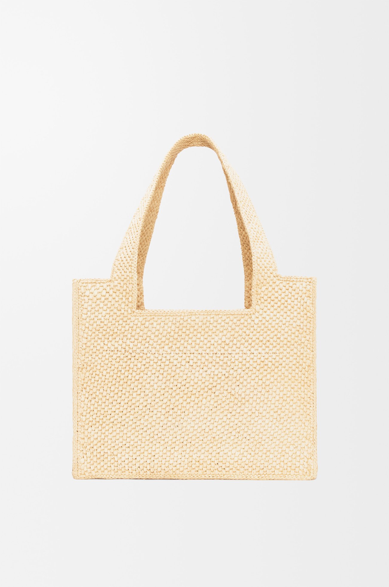 LOEWE Medium LOEWE Font tote in raffia Natural