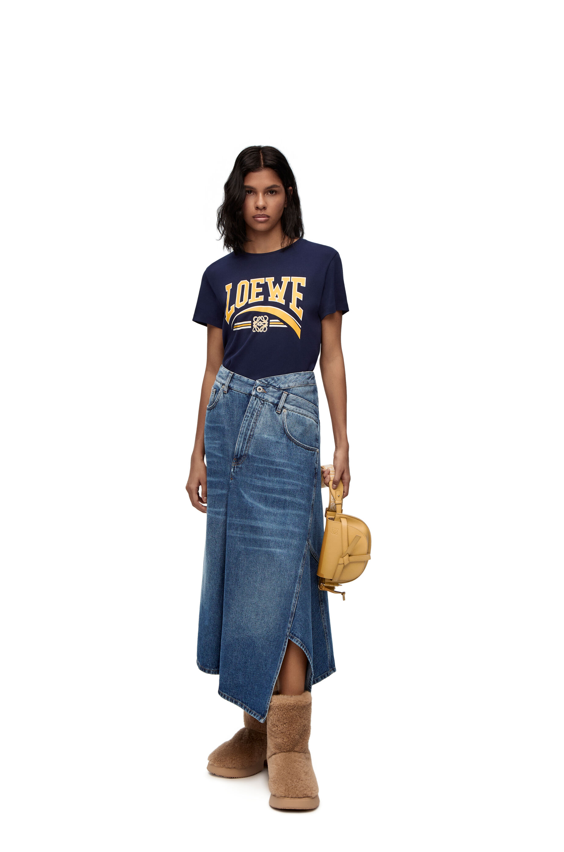 Deconstructed sale denim skirt