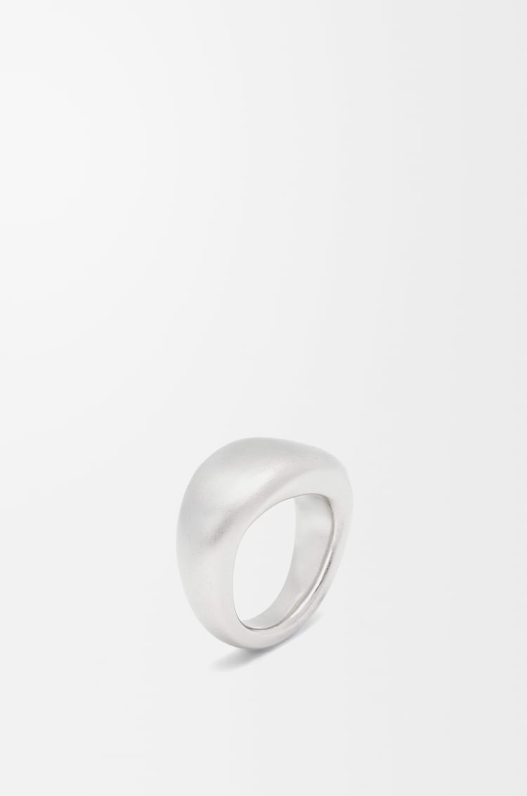 LOEWE Anillo tipo sello en plata de ley Plata