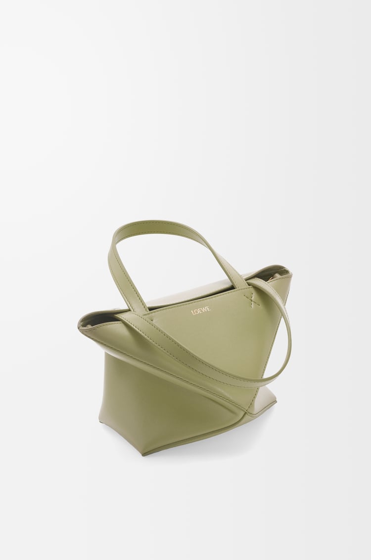 LOEWE パズルフォルドトート ミニ（シャイニーカーフ） ユーカリグリーン