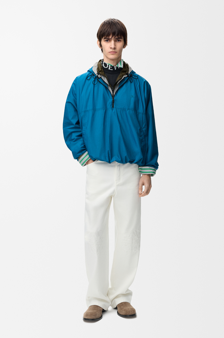 LOEWE 科技材質套頭外套 藍色