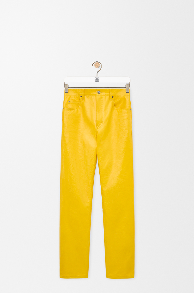LOEWE Pantalón en mezcla de algodón Amarillo