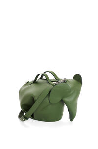 LOEWE Bolso Elephant grande en piel de ternera Verde Caza