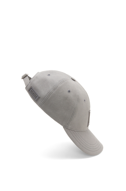LOEWE Patch cap in canvas Pearl Grey plp_rd