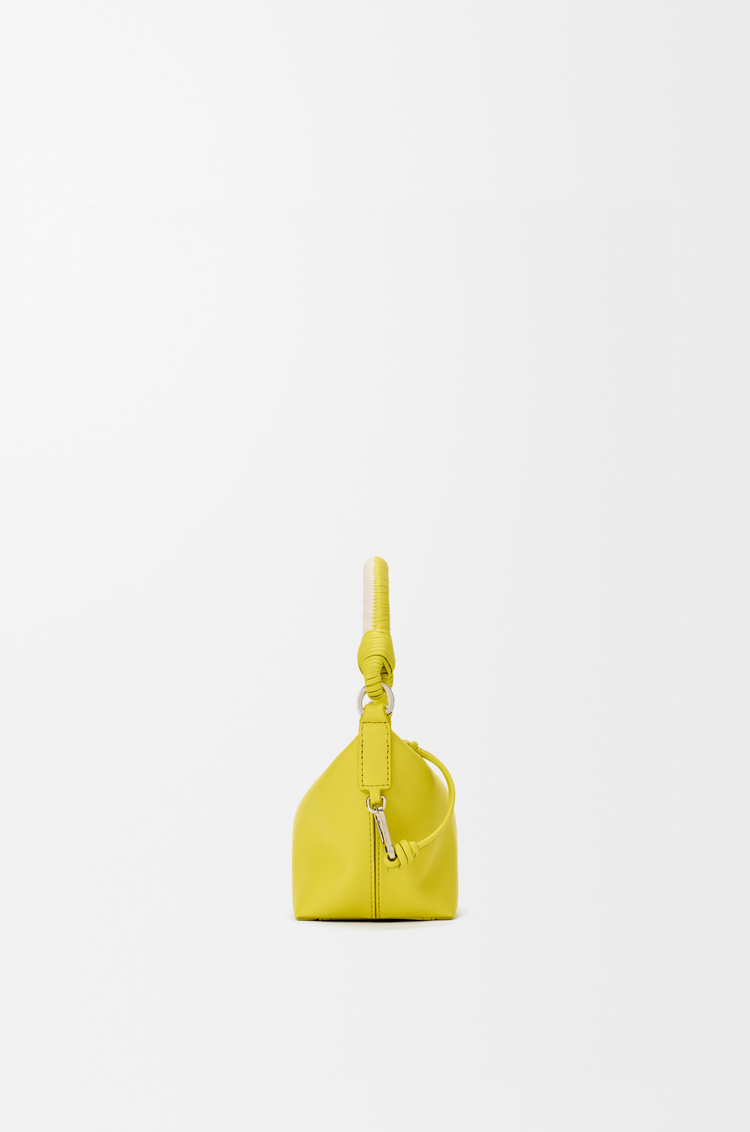 LOEWE Cala mini bag in mellow nappa lambskin Lemon/Soft White