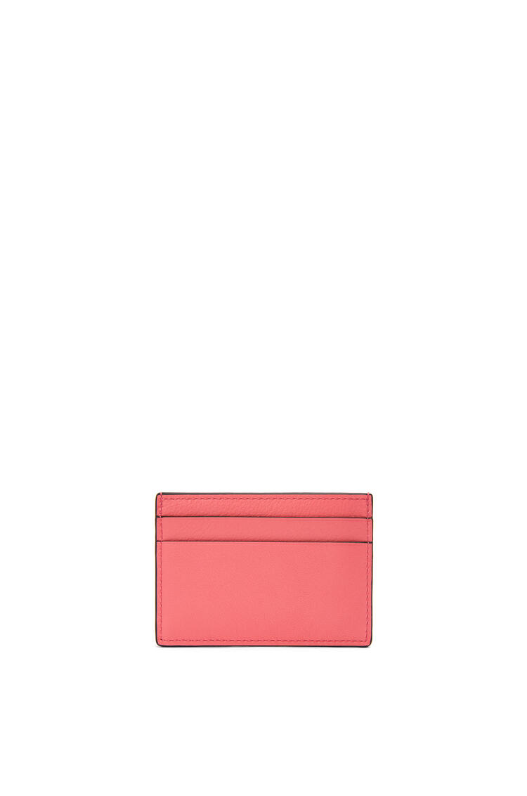 LOEWE Bottle caps plain cardholder in classic calfskin Coral Pink/Bright Purple pdp_rd