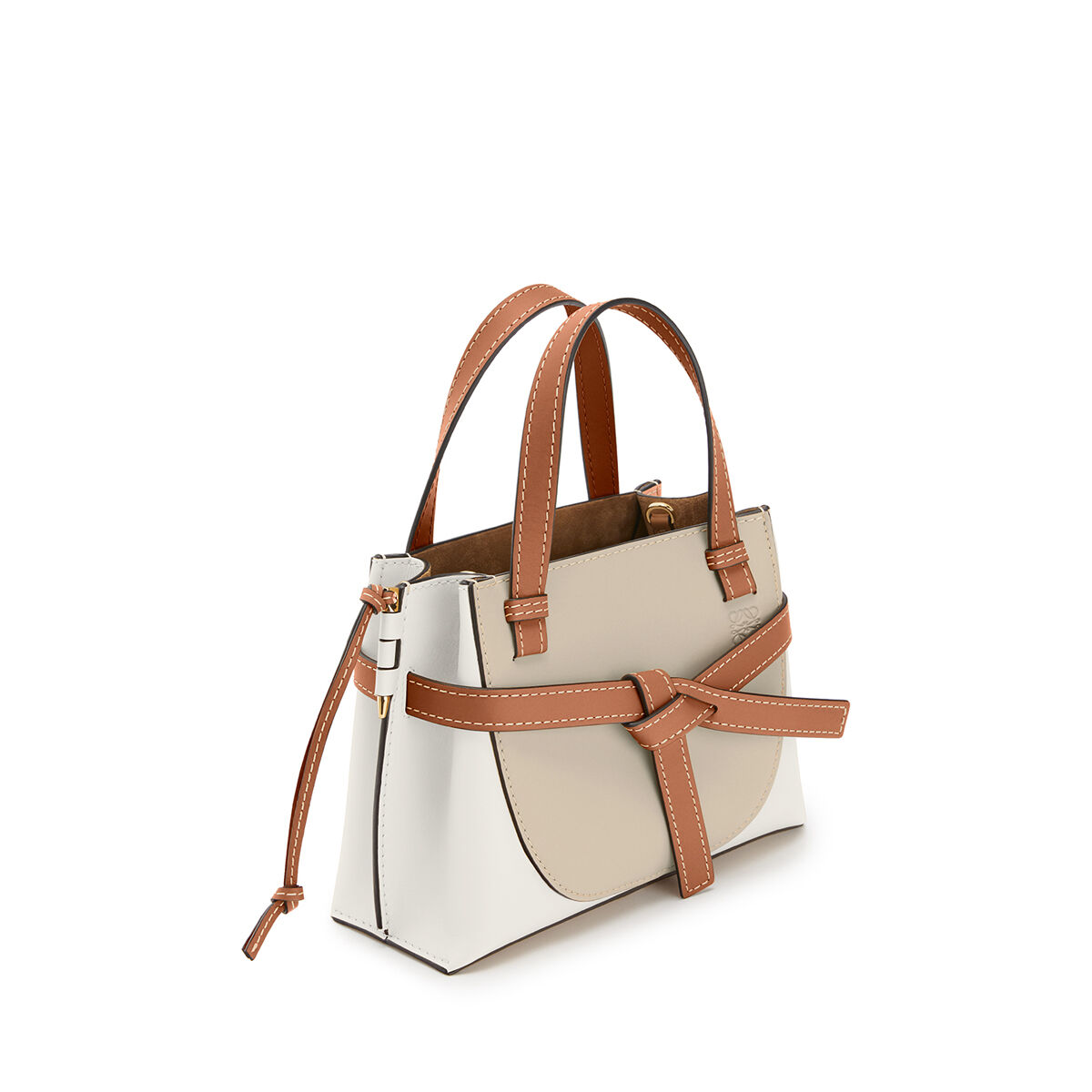 Gate Top Handle Mini Bag Light Oat/Soft White LOEWE