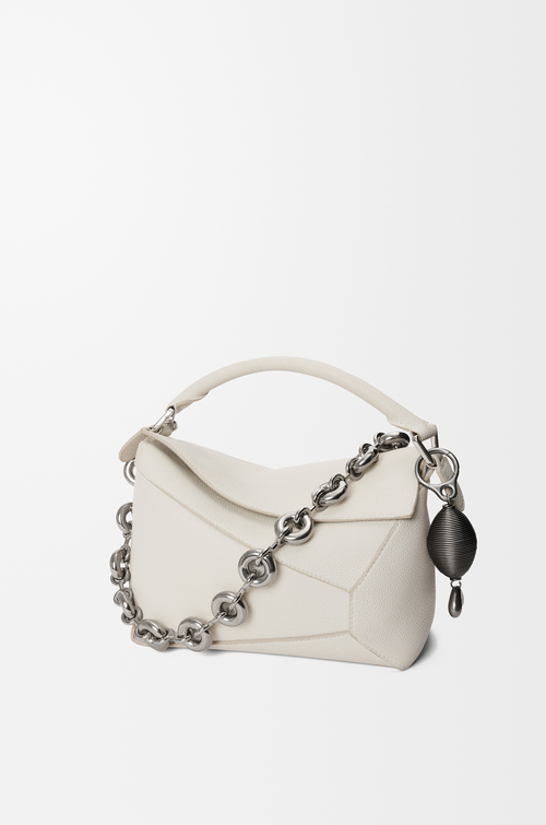 LOEWE Charm Oval Fish Aged Silver