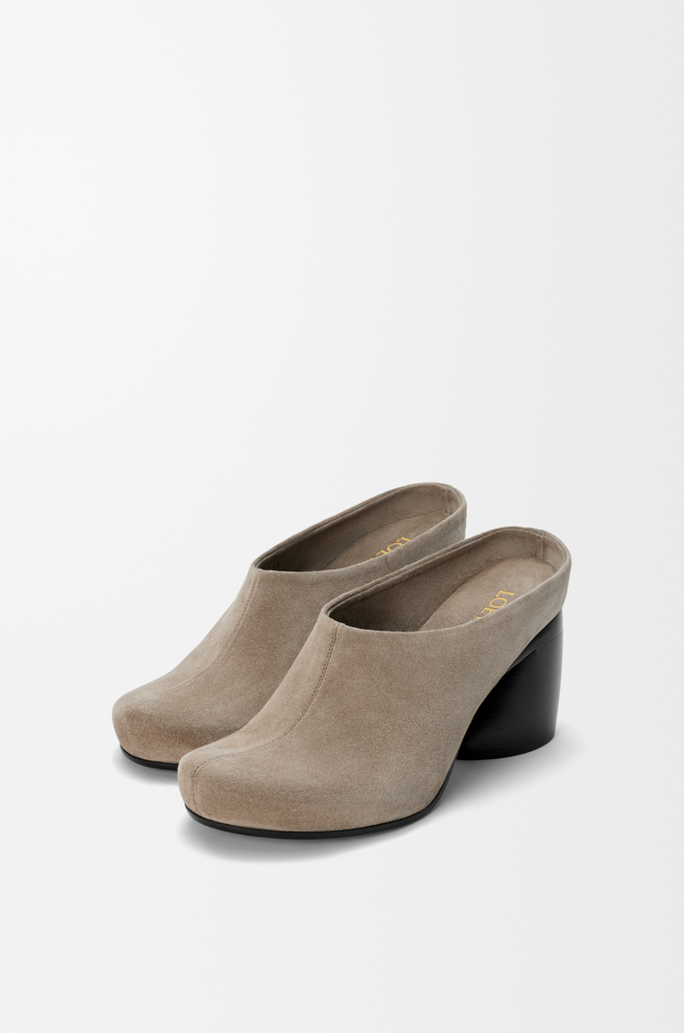 LOEWE オーバル ミュール（スエードカーフ） Hazelnut