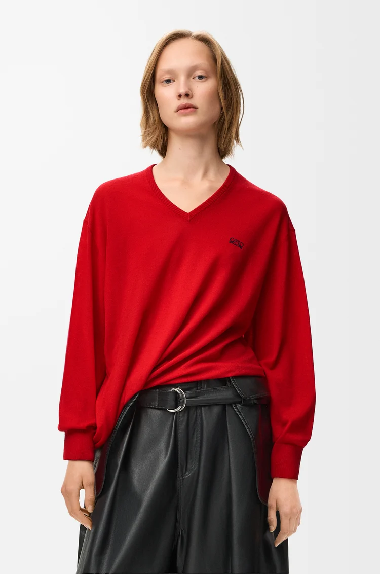 LOEWE Sweater in wool Red