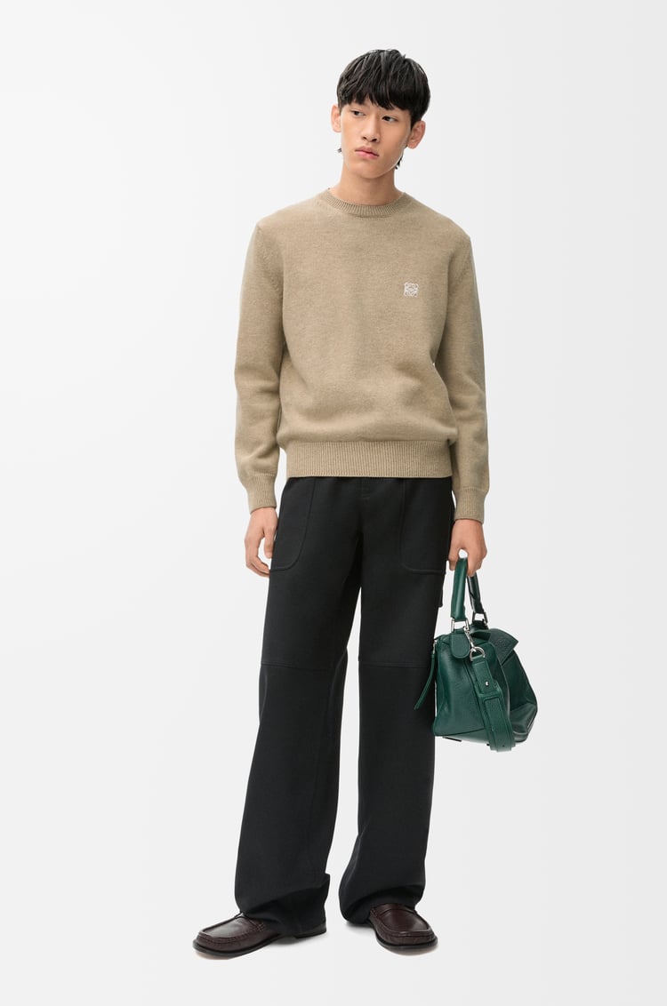 LOEWE セーター（ウール） ベージュメランジュ
