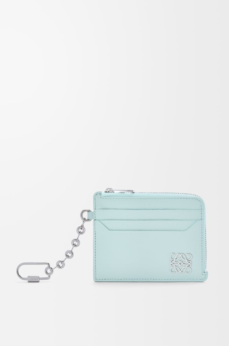 LOEWE 애너그램 스퀘어 코인 카드홀더 - 페블 그레인 카프스킨 프로즌