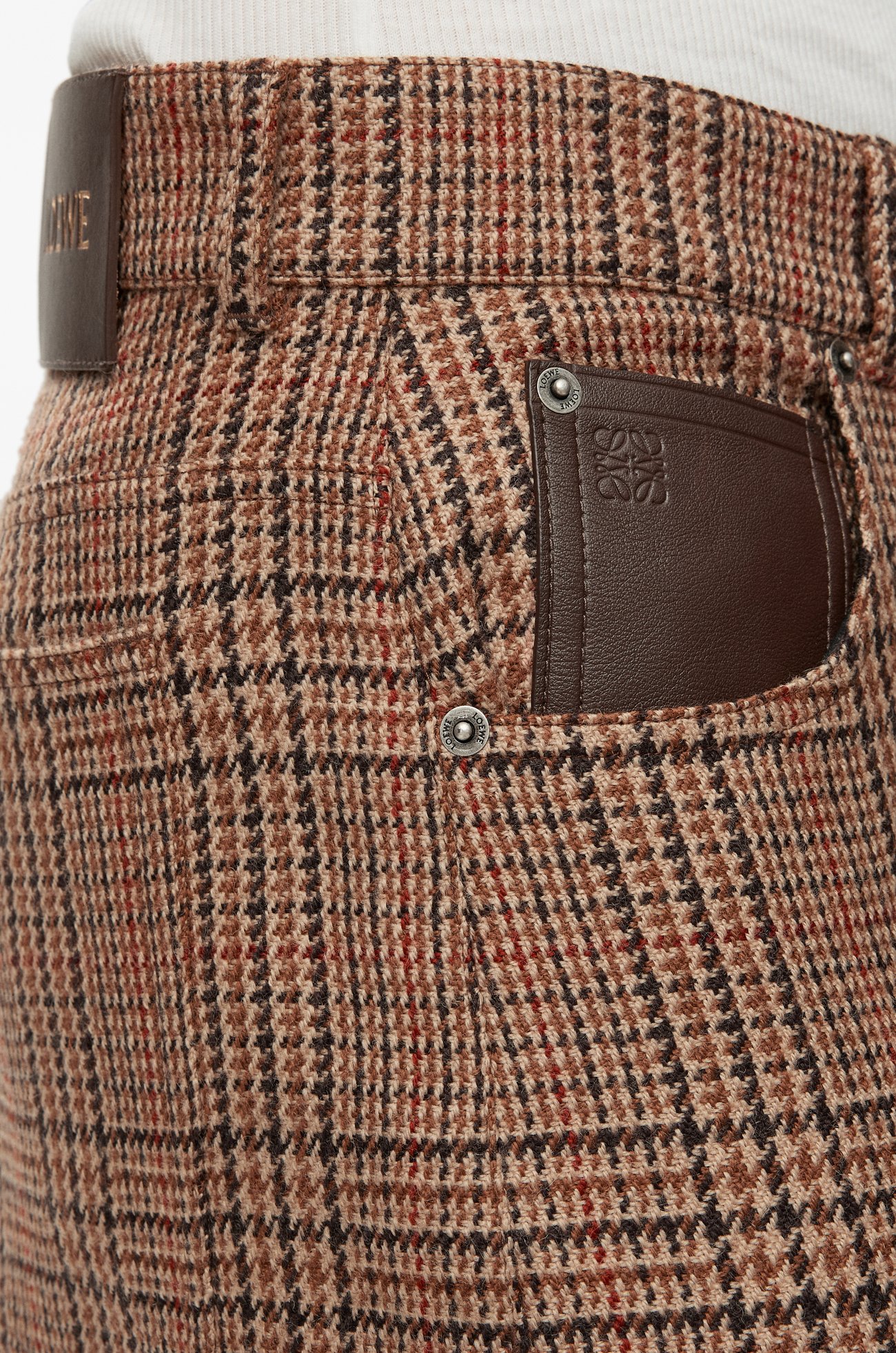 LOEWE バレル トラウザーズ（ウール） ベージュ/マルチカラー