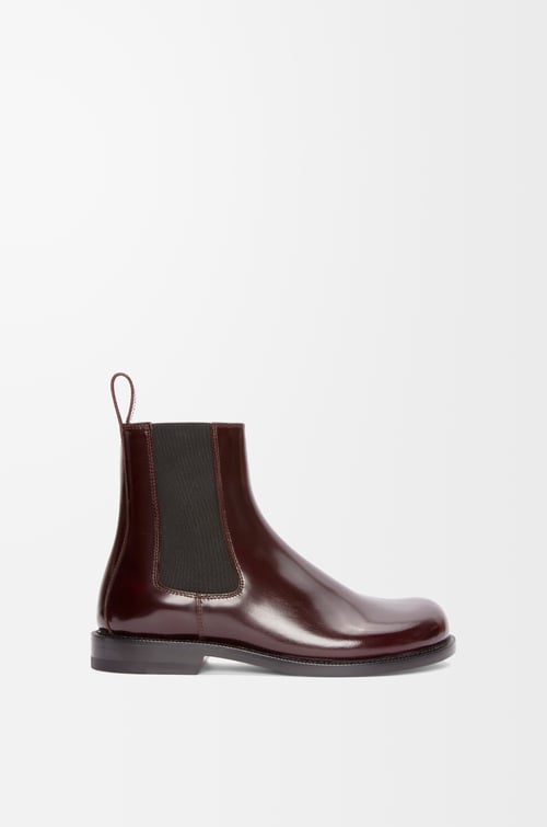 LOEWE Campo Chelsea boot in calfskin Burgundy plp_rd