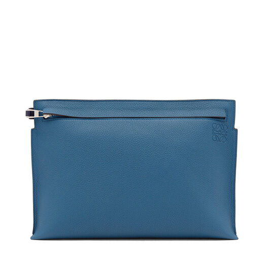 LOEWE T Pouch Bicolor Azul Duque/Marine Azul LOEWE T Pouch Bicolor Azul Duque/Marine Azul all