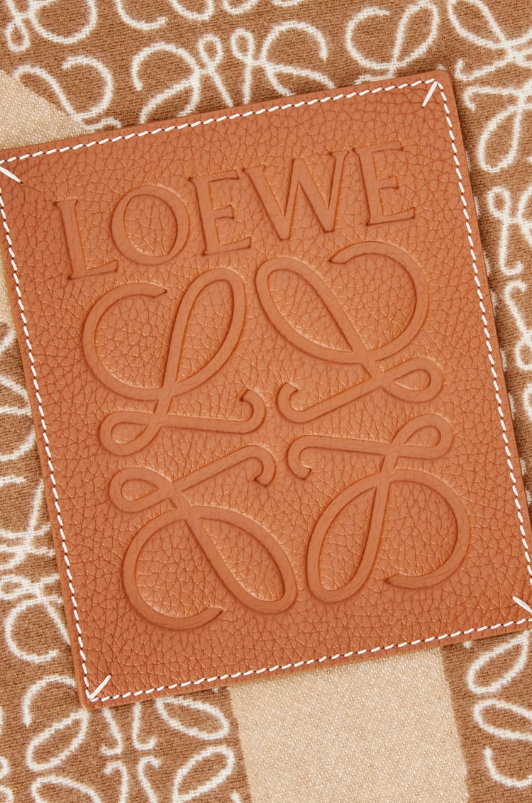 LOEWE Anagram blanket in wool Camel