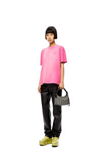 LOEWE Anagram faded T-shirt in cotton Fluo Pink pdp_rd