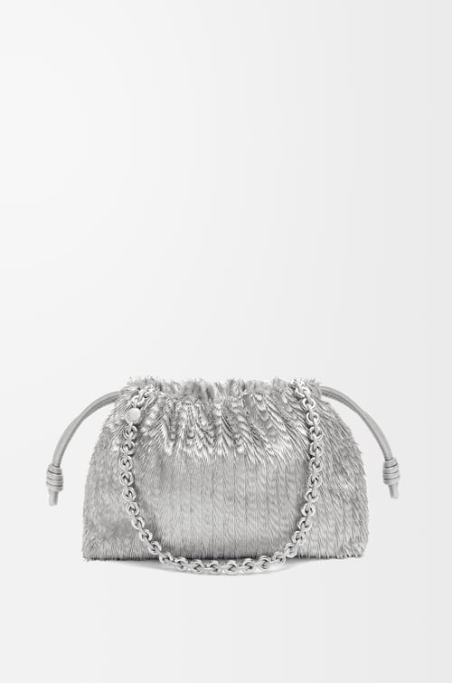 LOEWE Flamenco Purse in nappa calfskin Silver