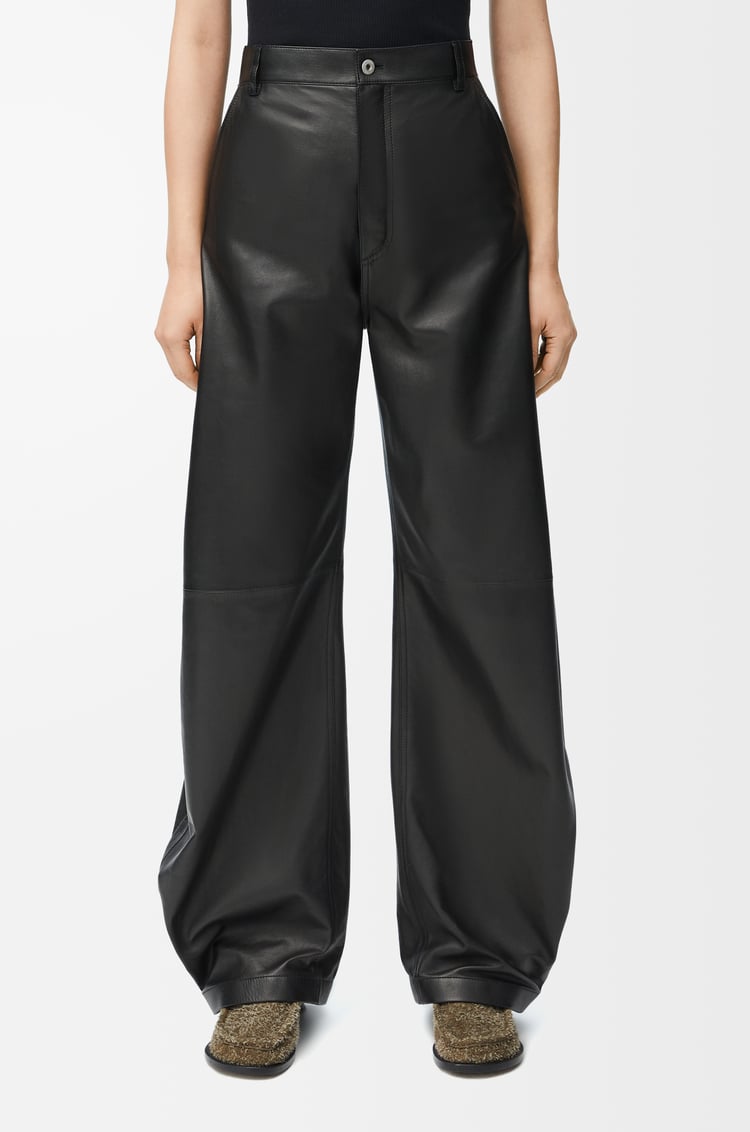 LOEWE Balloon trousers in nappa lambskin Black