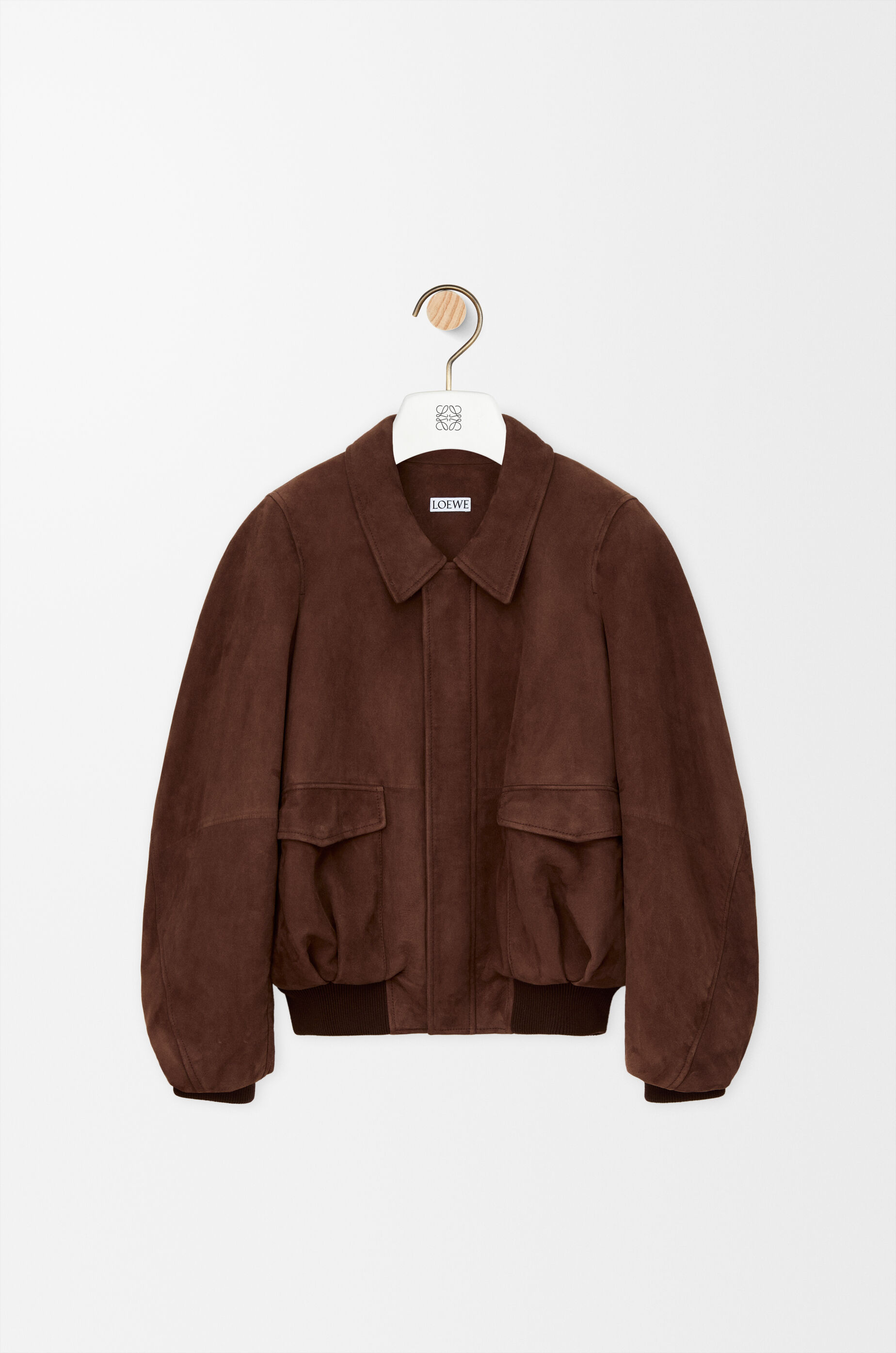 ボンバー ジャケット（スエードゴート） ブラウン - LOEWE Japan