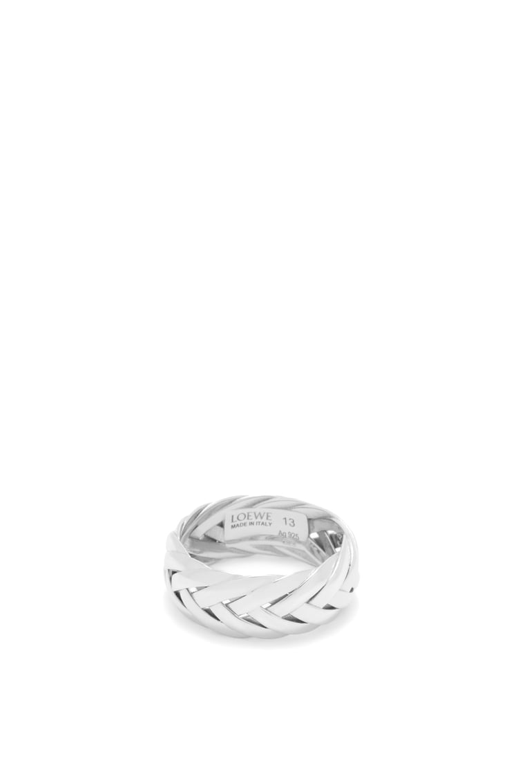 LOEWE Anello Braided in argento sterling ARGENTO