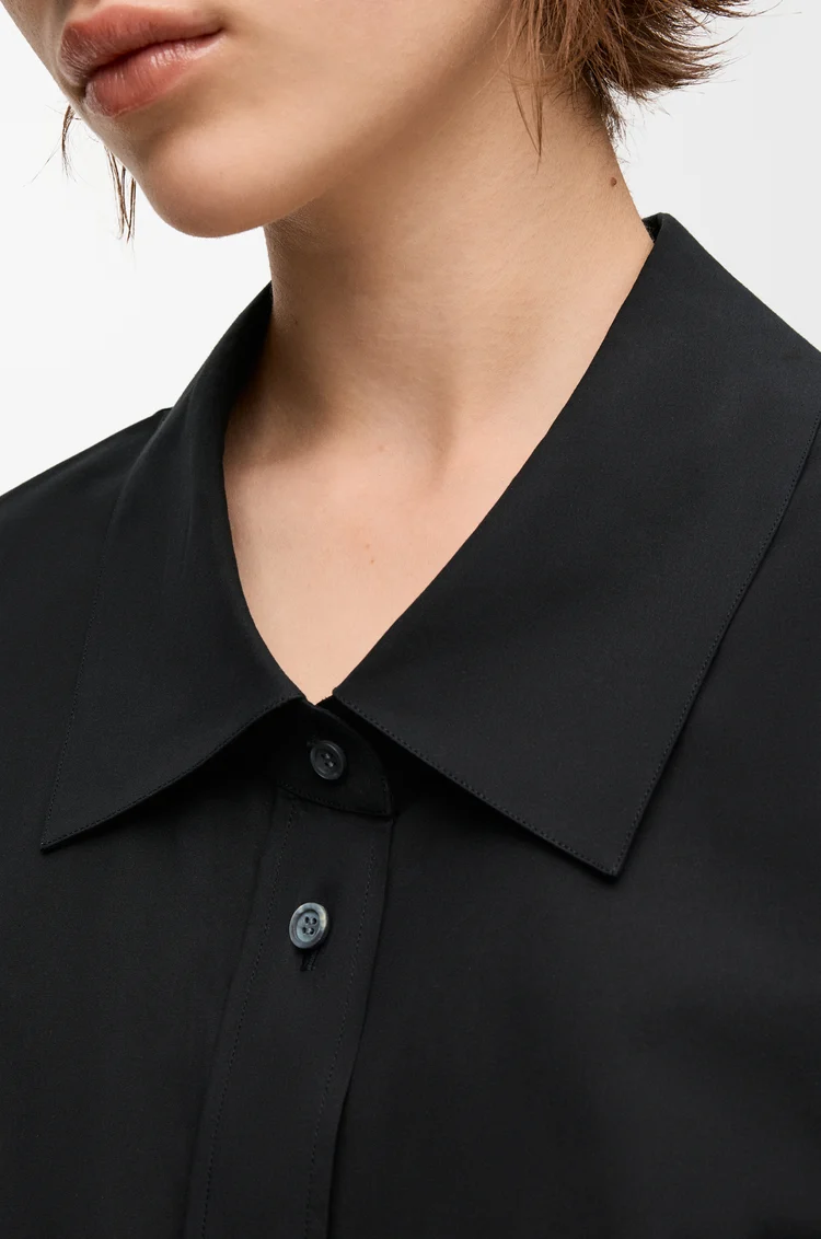 LOEWE Chemise ornementée en coton Noir