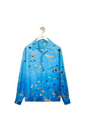 LOEWE Aquarium shirt in silk Multicolor