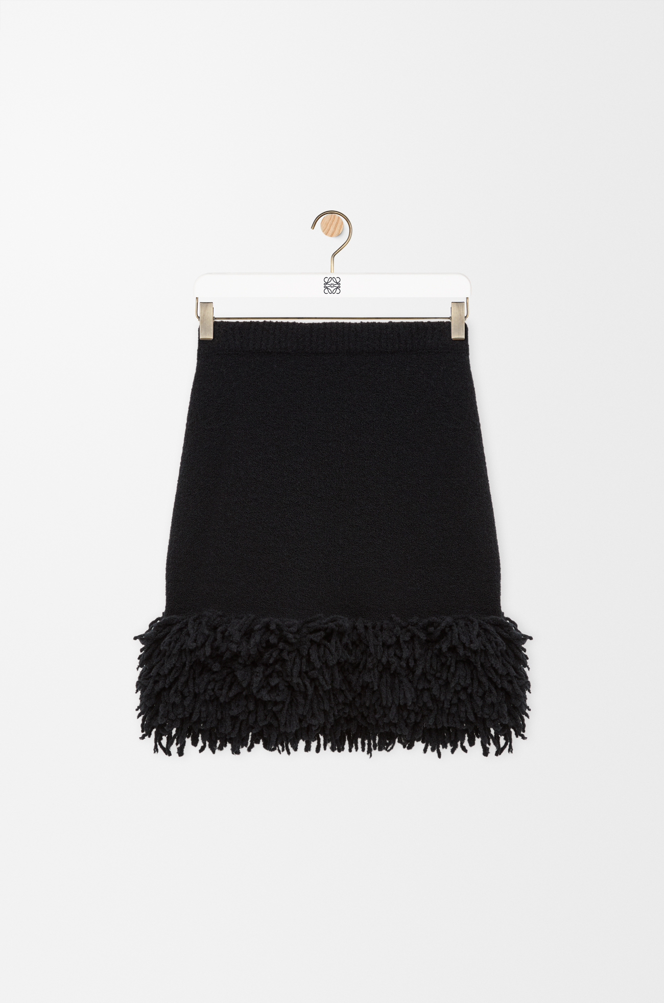 LOEWE Falda en mezcla de lana Negro