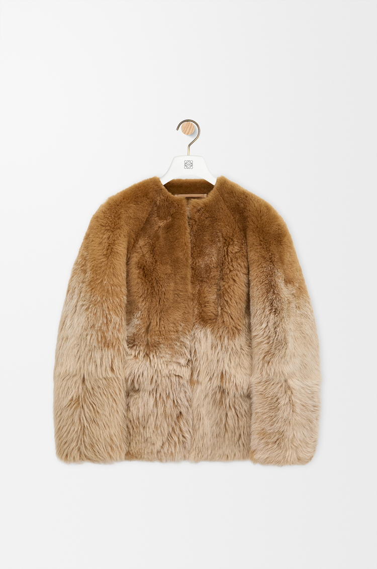 LOEWE Chaqueta en lana de oveja Camel