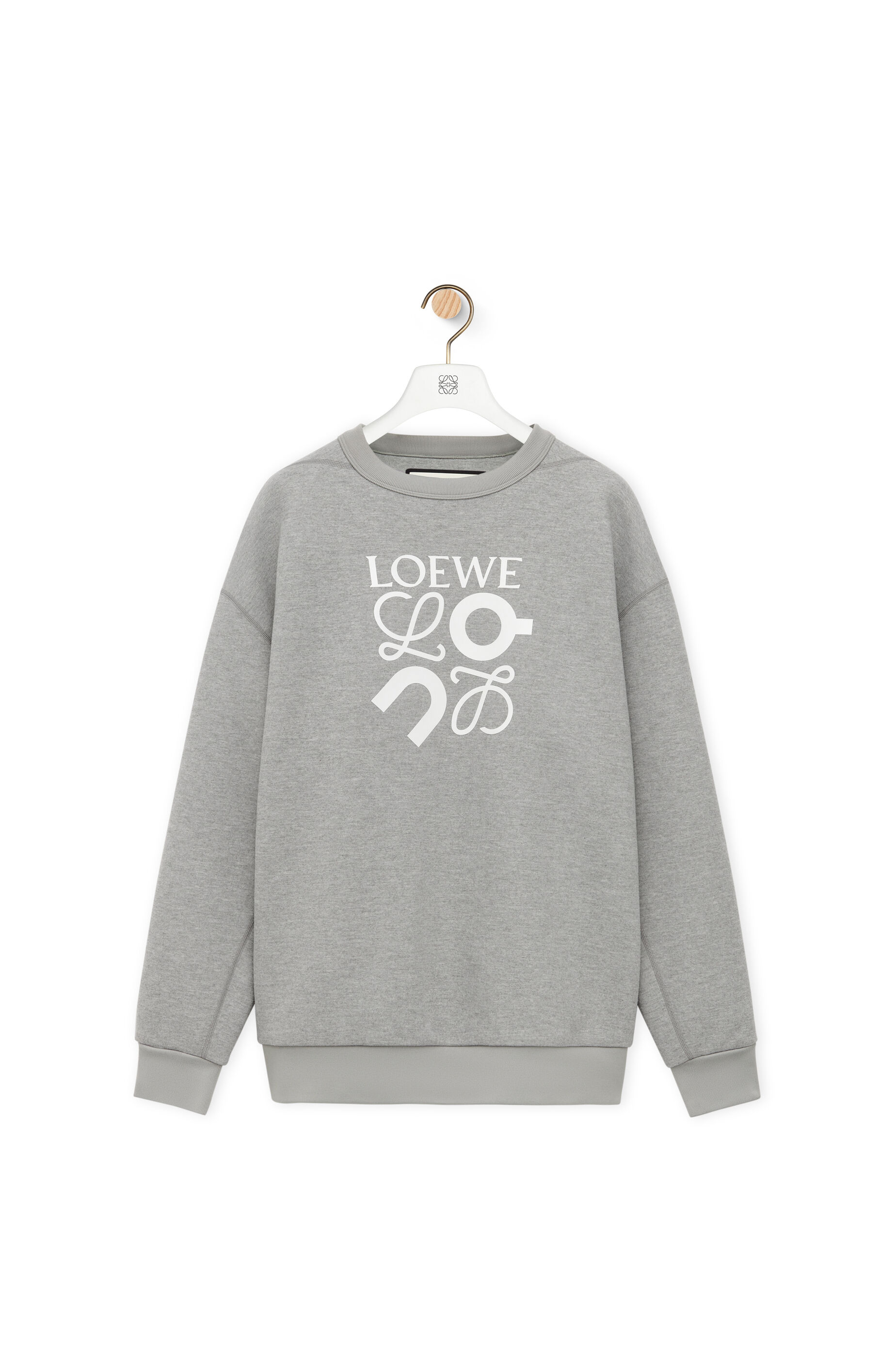スウェットシャツ（テクニカルジャージー ） グレーメランジ - LOEWE