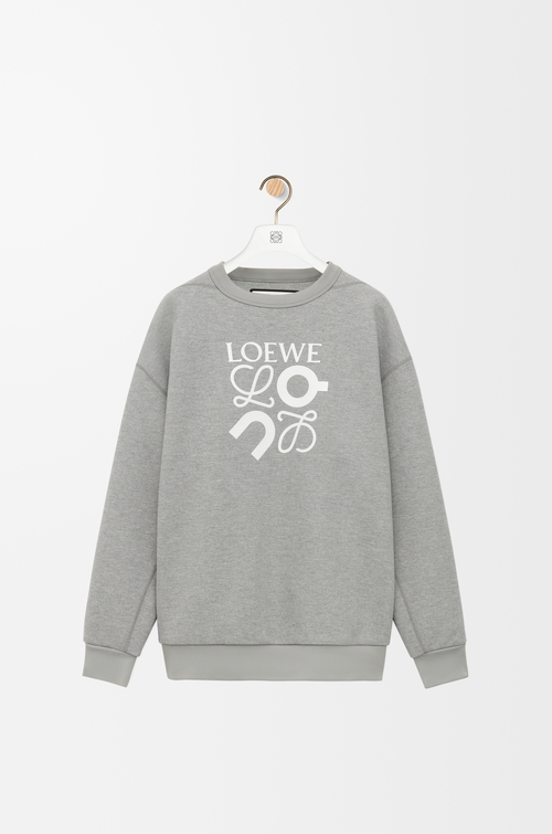 スウェットシャツ（テクニカルジャージー ） グレーメランジ - LOEWE