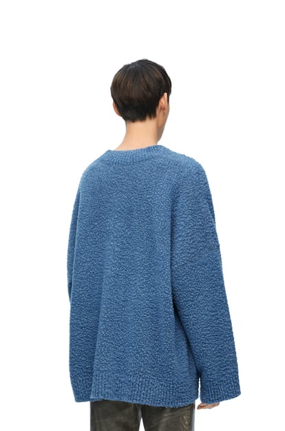 LOEWE Cardigan in wool blend 柔藍色 plp_rd
