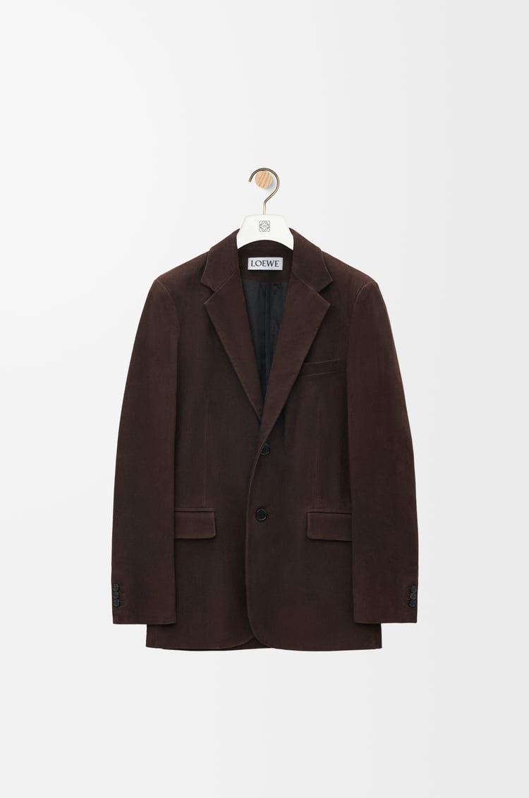 LOEWE Jacket in nubuck Dark Brown