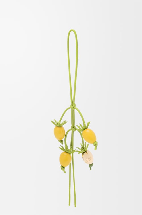 LOEWE Tomato vine charm in classic calfskin Yellow