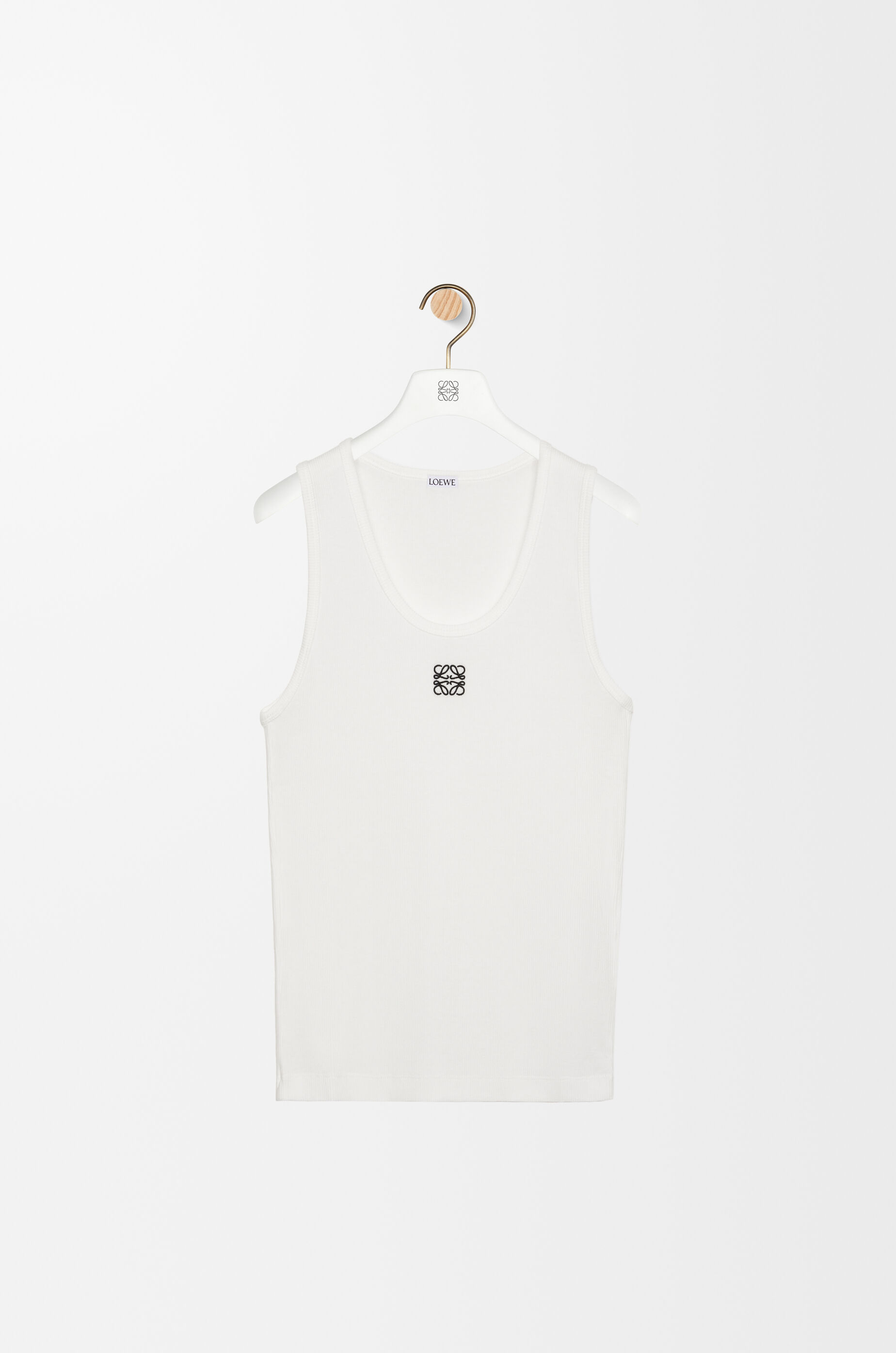 LOEWE Anagram tank top in cotton White